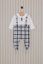U.S. Polo Assn. Erkek Bebek Bebe Yaka Pigment Baskılı Kışlık Regular Fit Beyaz Tulum USB2058-C-V1