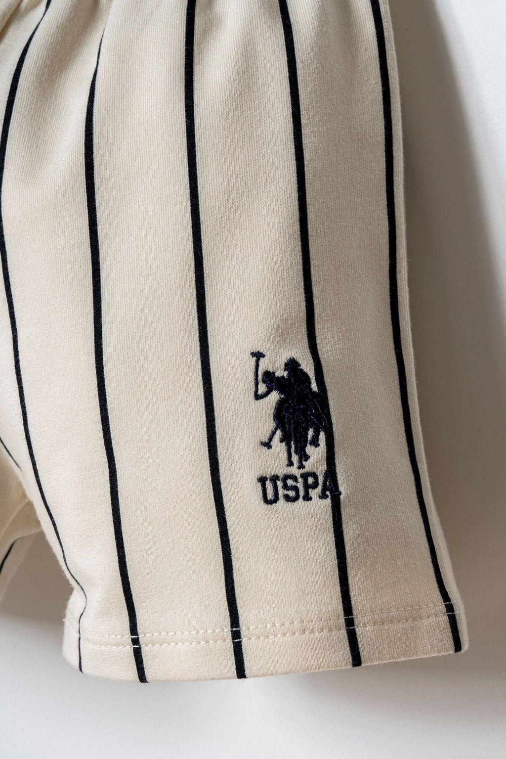 U.S. Polo Assn. Erkek Bebek Bisiklet Yaka Nakışlı Yazlık Regular Fit Lacivert Bebek Takımı USB2869-C-V1