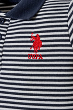 U.S. Polo Assn. Erkek Bebek Polo Yaka Nakışlı Yazlık Regular Fit Lacivert Bebek Takımı USB2907-C-V1
