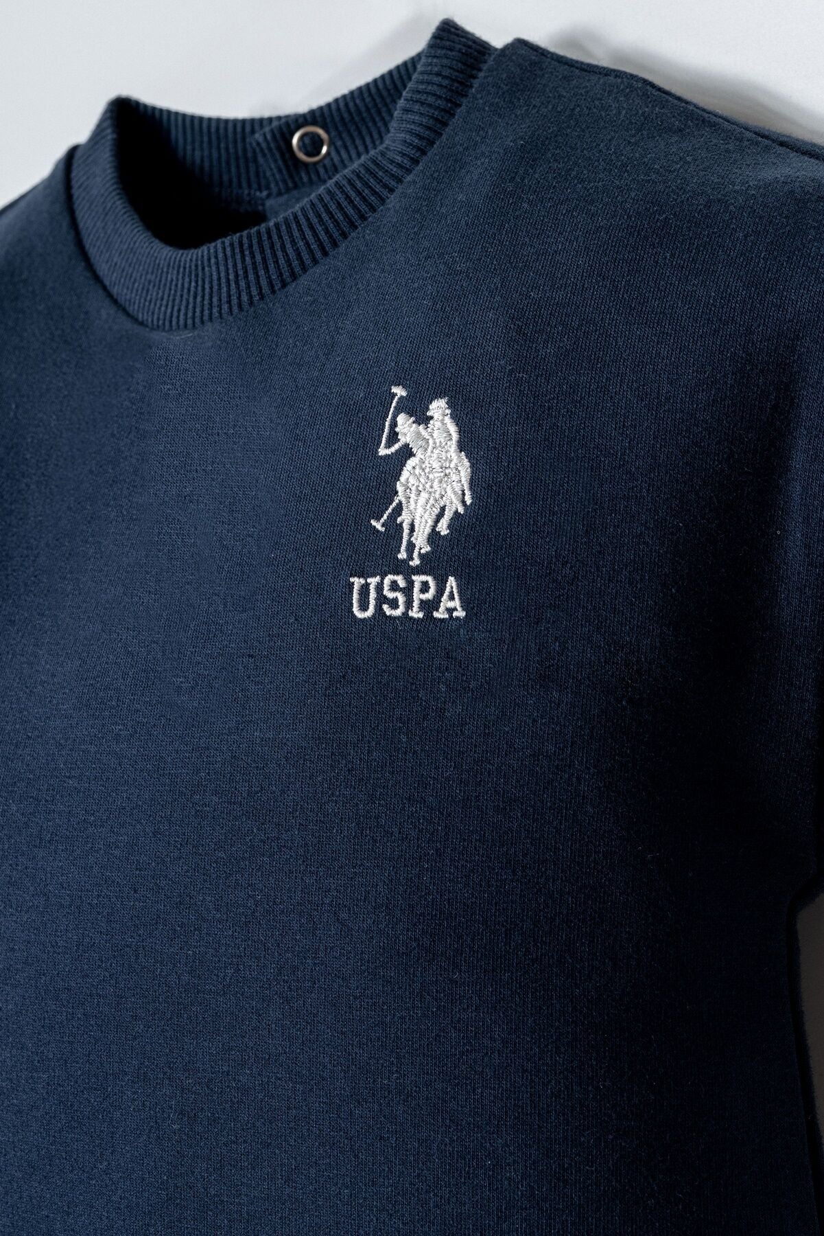 U.S. Polo Assn. Erkek Bebek Bisiklet Yaka Nakışlı Yazlık Regular Fit Lacivert Bebek Takımı USB2916-C-V1 Ürün ikincil görseli