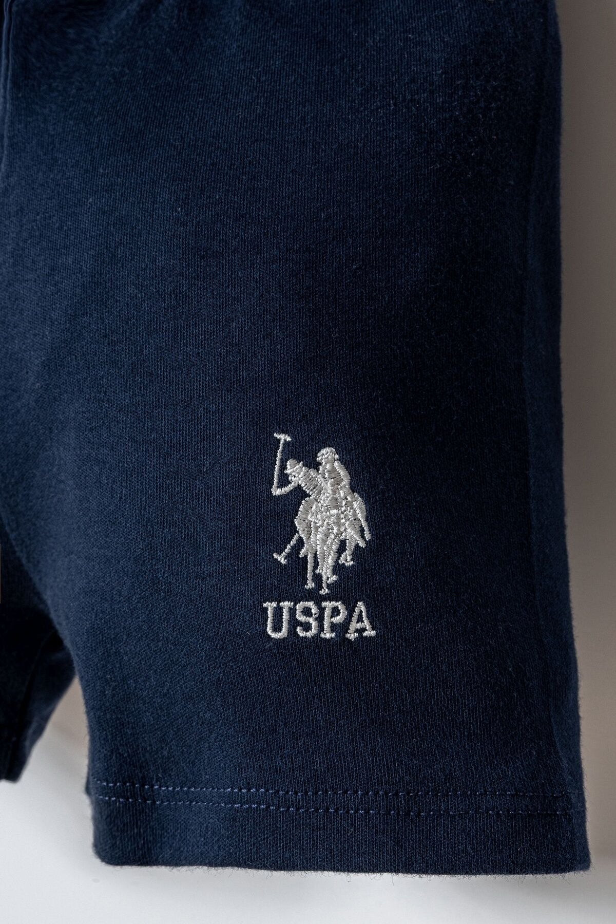 U.S. Polo Assn. Erkek Bebek Bisiklet Yaka Nakışlı Yazlık Regular Fit Kırmızı Bebek Takımı USB2867-C-V2