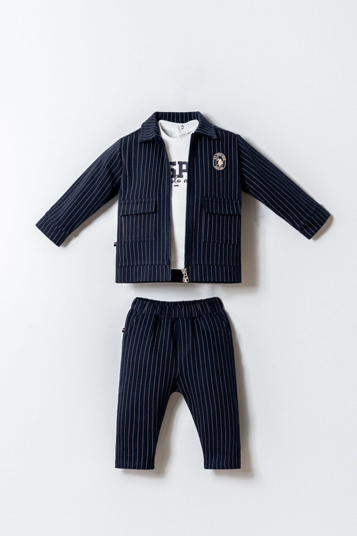 U.S. Polo Assn Erkek Bebek Lacivert 3'Lü Takım