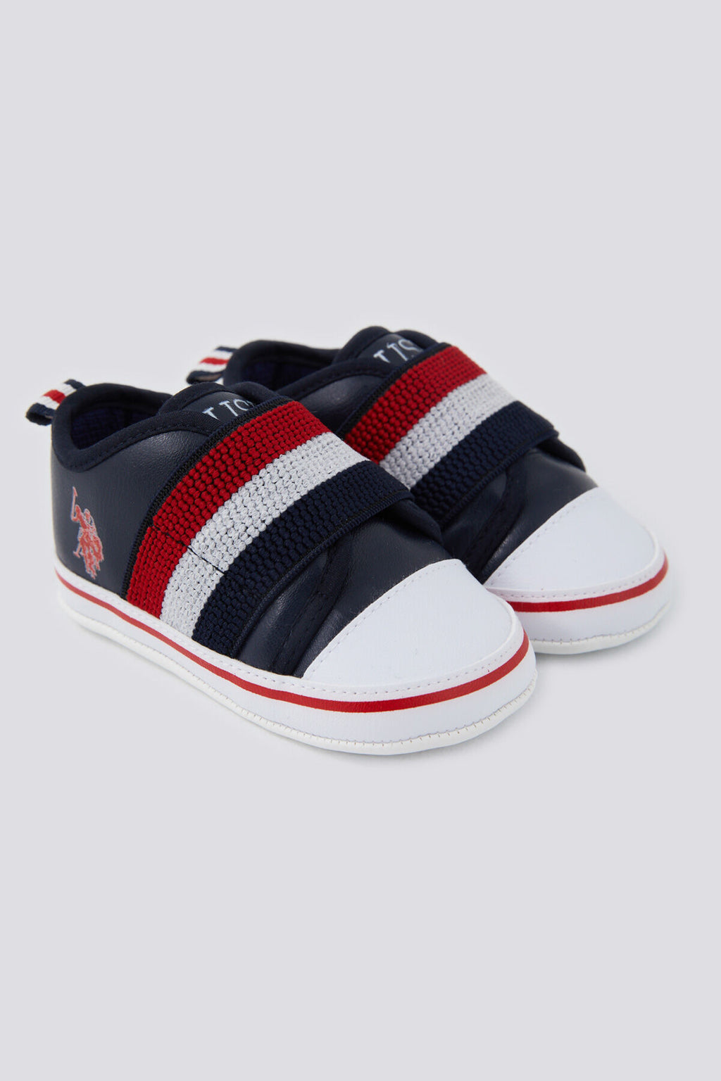 U.S. Polo Assn. Erkek Bebek Pamuklu Pigment Baskılı Yazlık Regular Fit Lacivert Ayakkabı USB1301-B-V1