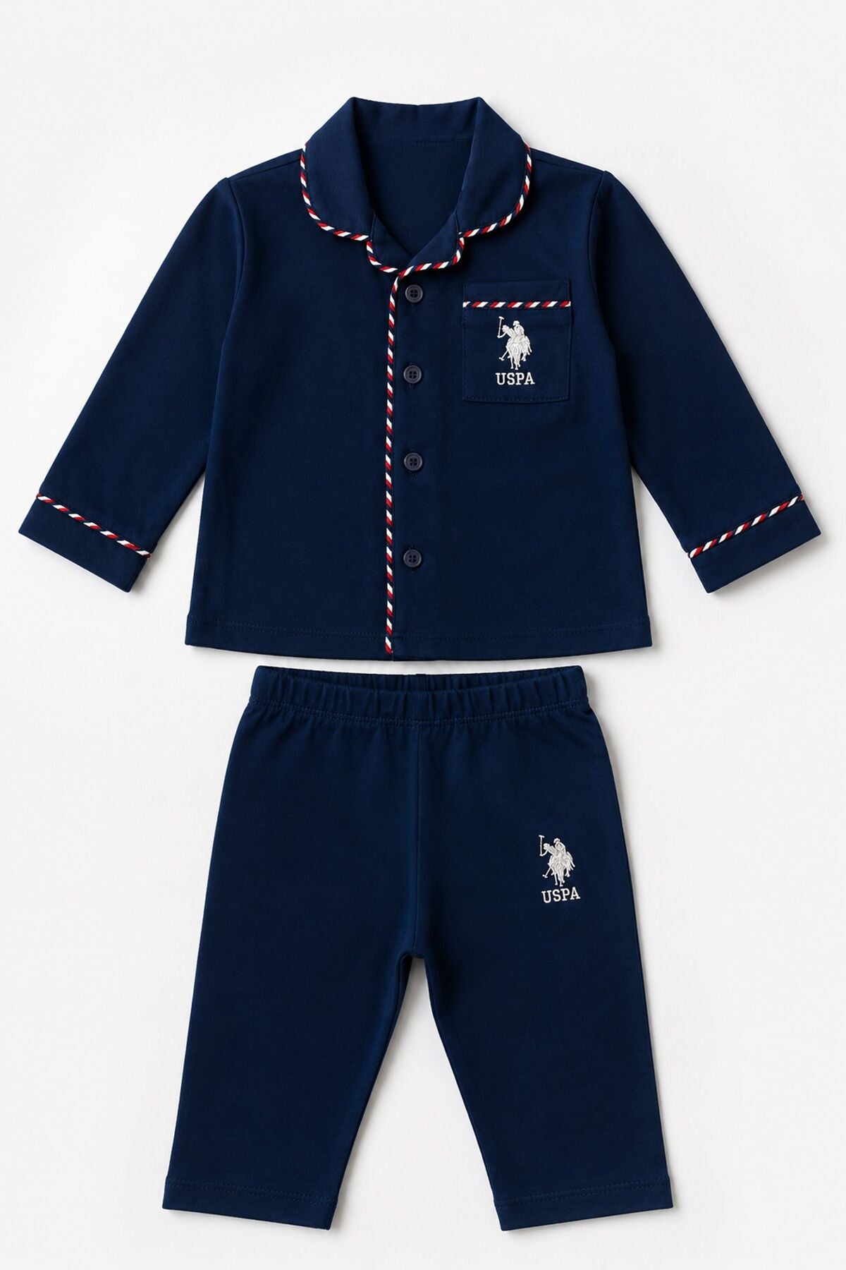 U.S. Polo Assn. Erkek Bebek Lacivert Gömlek Pijama Takımı USB3198-C-V1 Ürün ana görseli