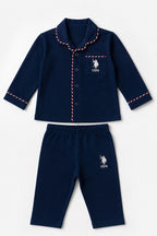 U.S. Polo Assn. Erkek Bebek Lacivert Gömlek Pijama Takımı USB3198-C-V1