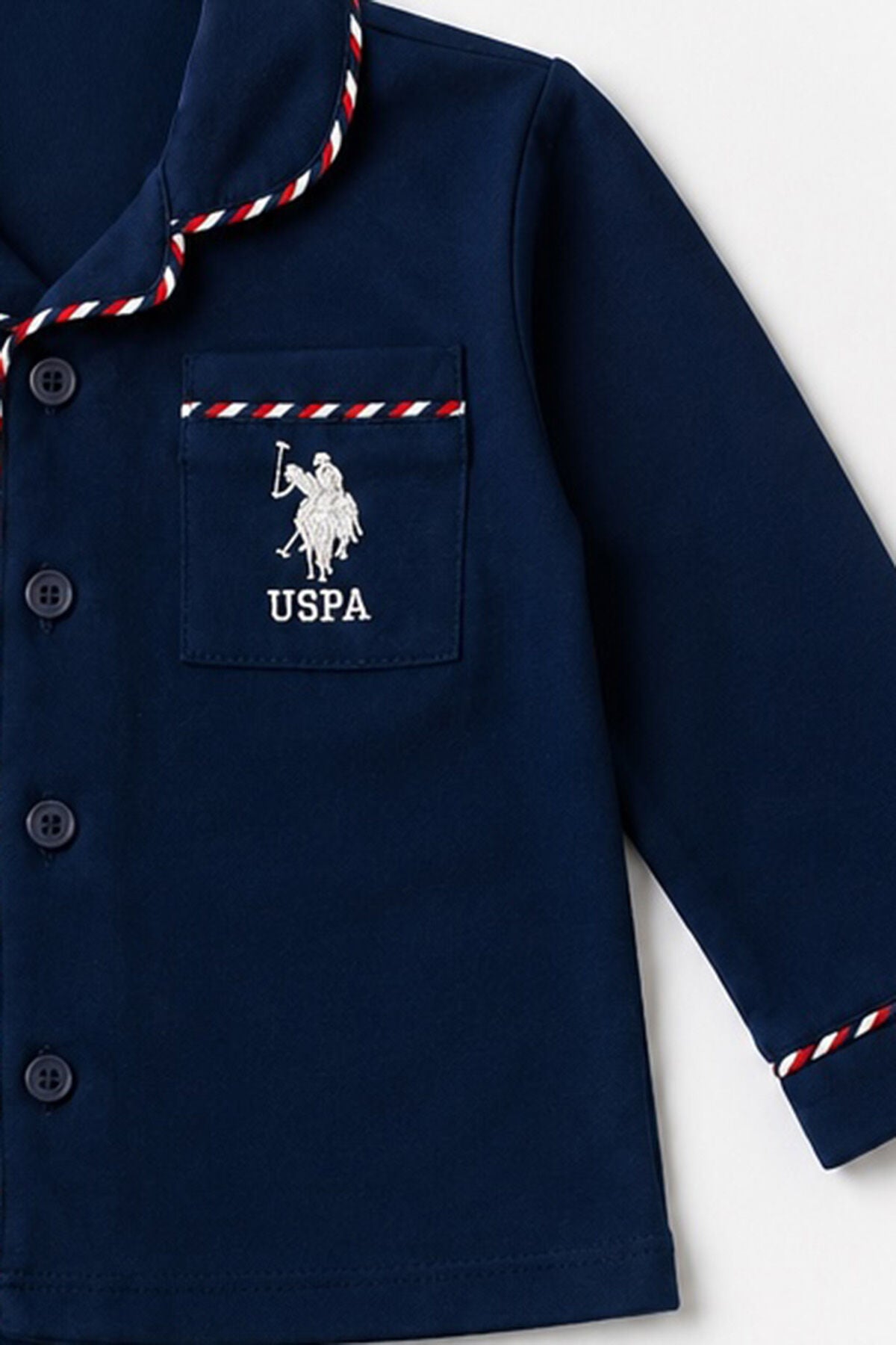 U.S. Polo Assn. Erkek Bebek Lacivert Gömlek Pijama Takımı USB3198-C-V1 Ürün ikincil görseli