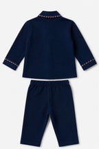 U.S. Polo Assn. Erkek Bebek Lacivert Gömlek Pijama Takımı USB3198-C-V1
