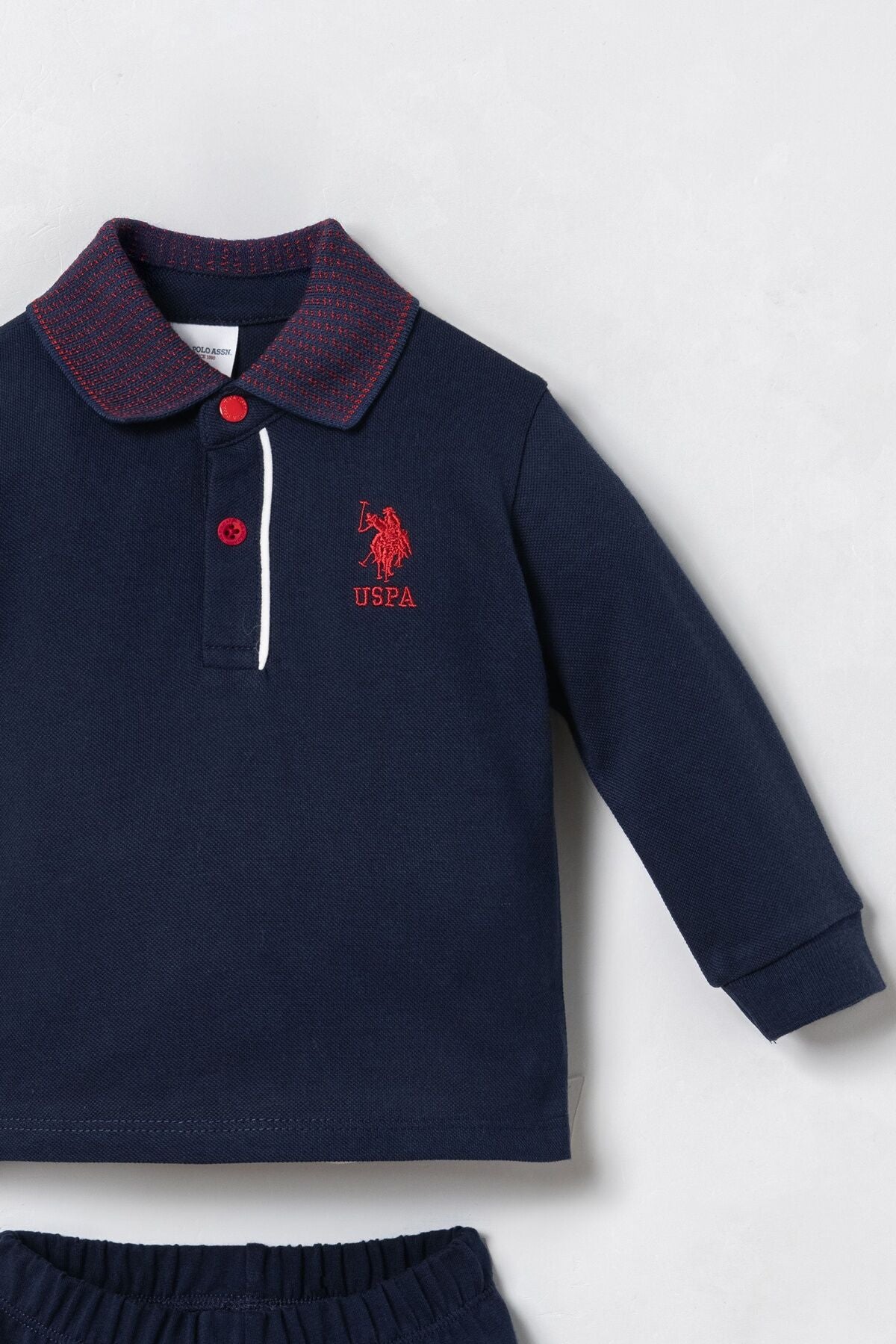 U.S. Polo Assn. Erkek Bebek Lacivert Uzun Kol Pijama Takım USB3195-C-V1 Ürün ikincil görseli