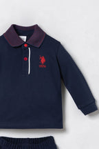 U.S. Polo Assn. Erkek Bebek Lacivert Uzun Kol Pijama Takım USB3195-C-V1