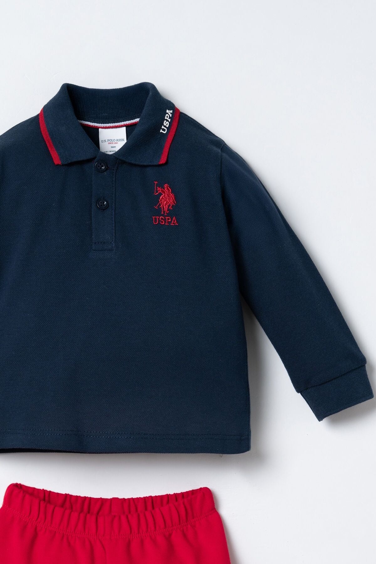 U.S. Polo Assn. Erkek Bebek Lacivert Uzun Kol Pijama Takım USB3196-C-V2 Ürün ikincil görseli