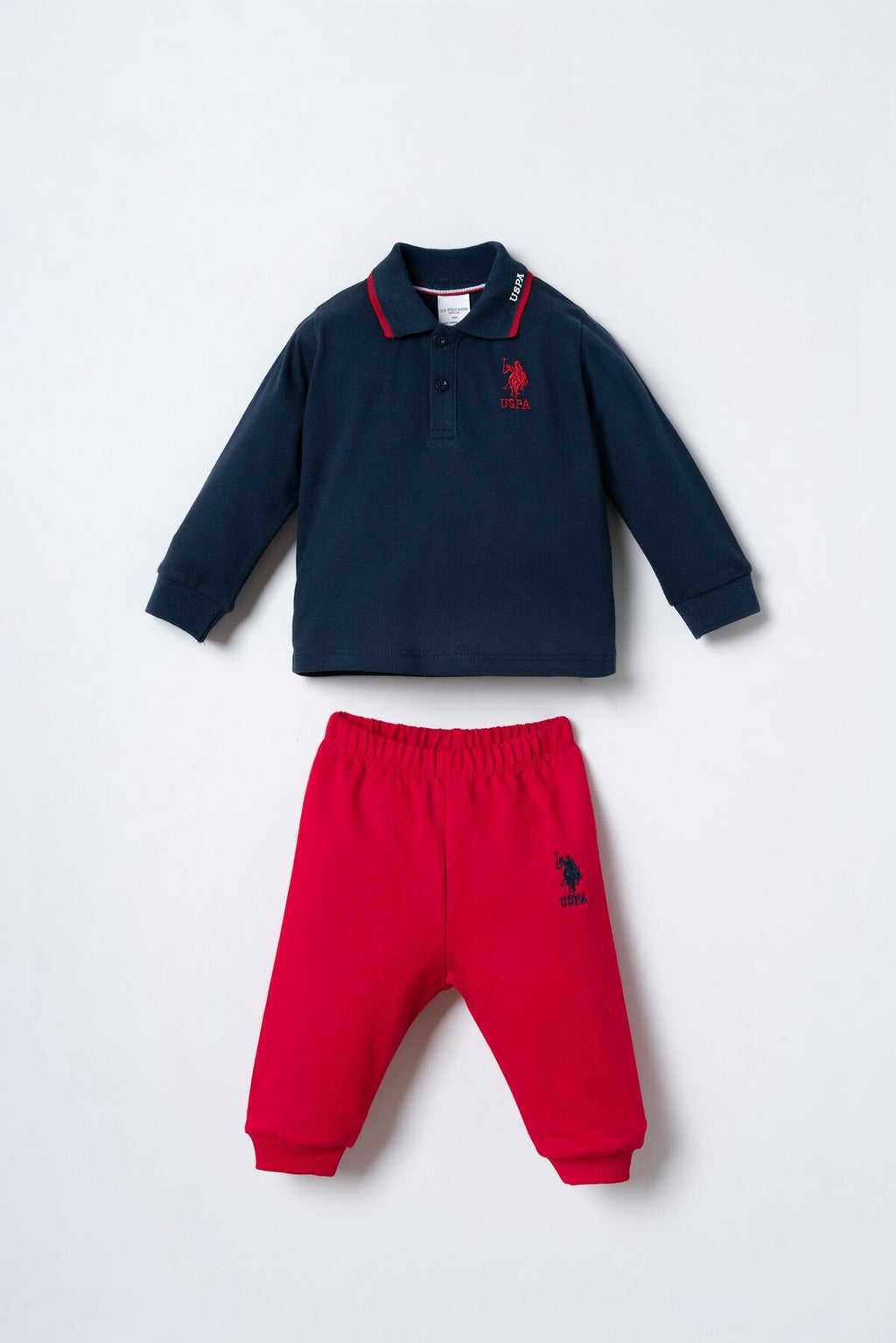 U.S. Polo Assn. Erkek Bebek Lacivert Uzun Kol Pijama Takım USB3196-C-V2