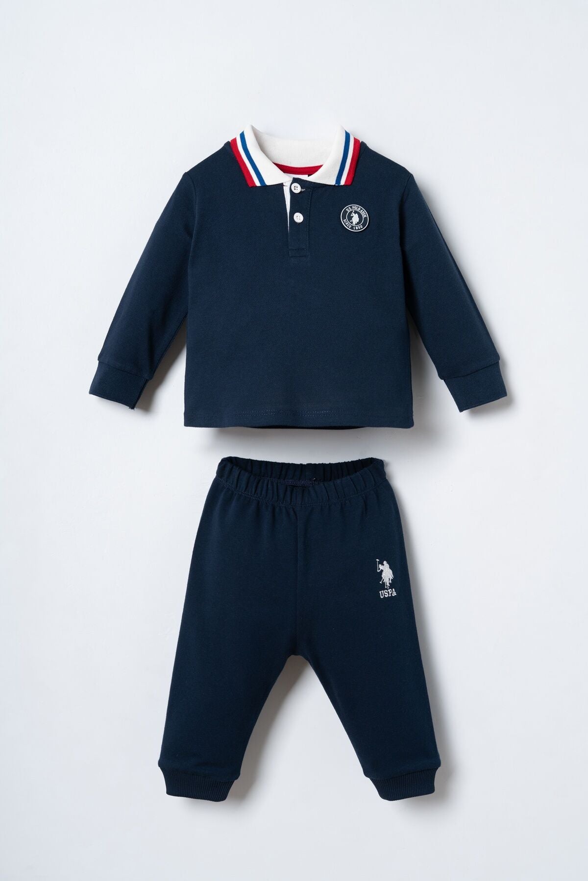 U.S. Polo Assn. Erkek Bebek Lacivert Uzun Kol Pijama Takım USB3197-C-V1 Ürün ana görseli