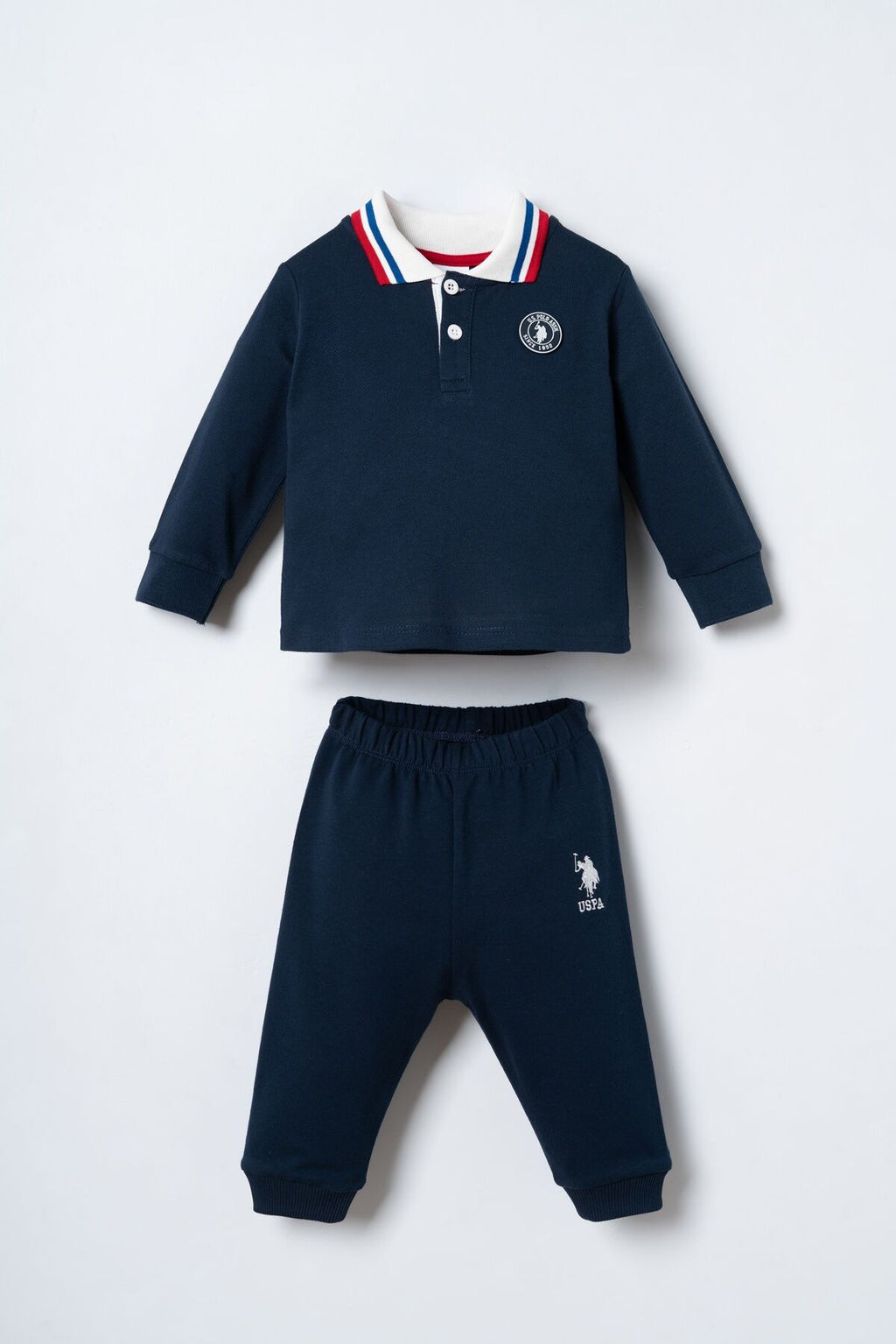 U.S. Polo Assn. Erkek Bebek Lacivert Uzun Kol Pijama Takım USB3197-C-V1