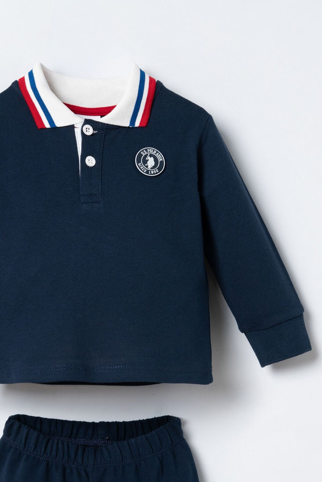 U.S. Polo Assn. Erkek Bebek Lacivert Uzun Kol Pijama Takım USB3197-C-V1