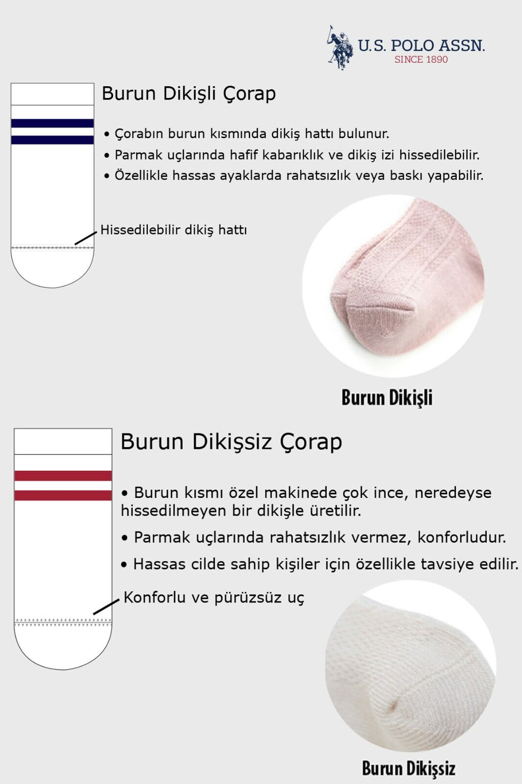 U.S. Polo Assn. Erkek Bebek Baskısız Kışlık Regular Fit Kahverengi Çorap USB2200-C-V1