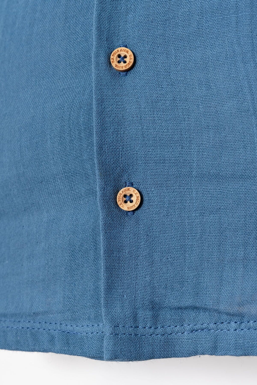 U.S. Polo Assn. Erkek Bebek Gömlek Yaka Nakışlı Yazlık Regular Fit Mavi Pijama Takımı USB2947-C-V1