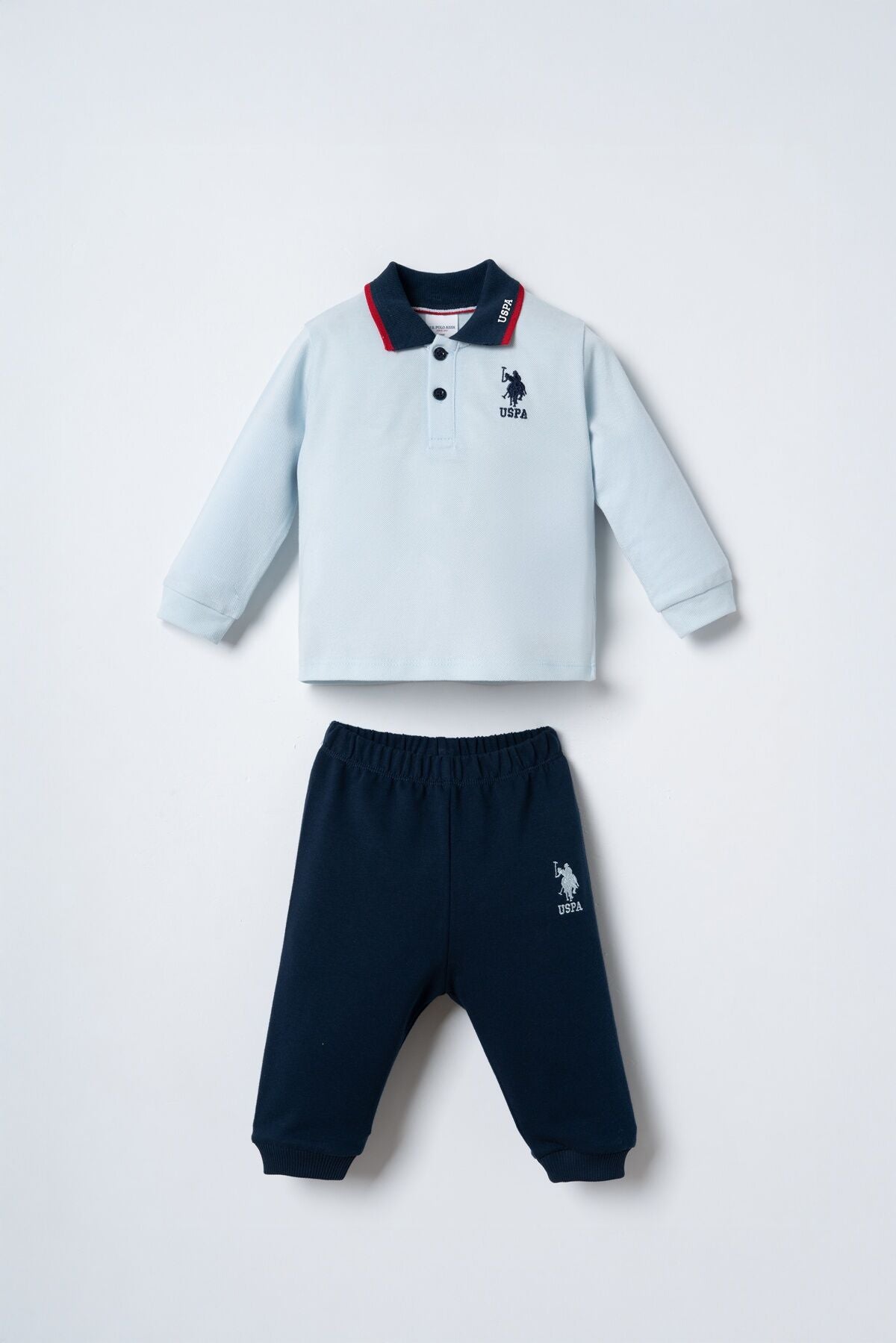 U.S. Polo Assn. Erkek Bebek Mavi Uzun Kol Pijama Takım USB3196-C-V1 Ürün ana görseli