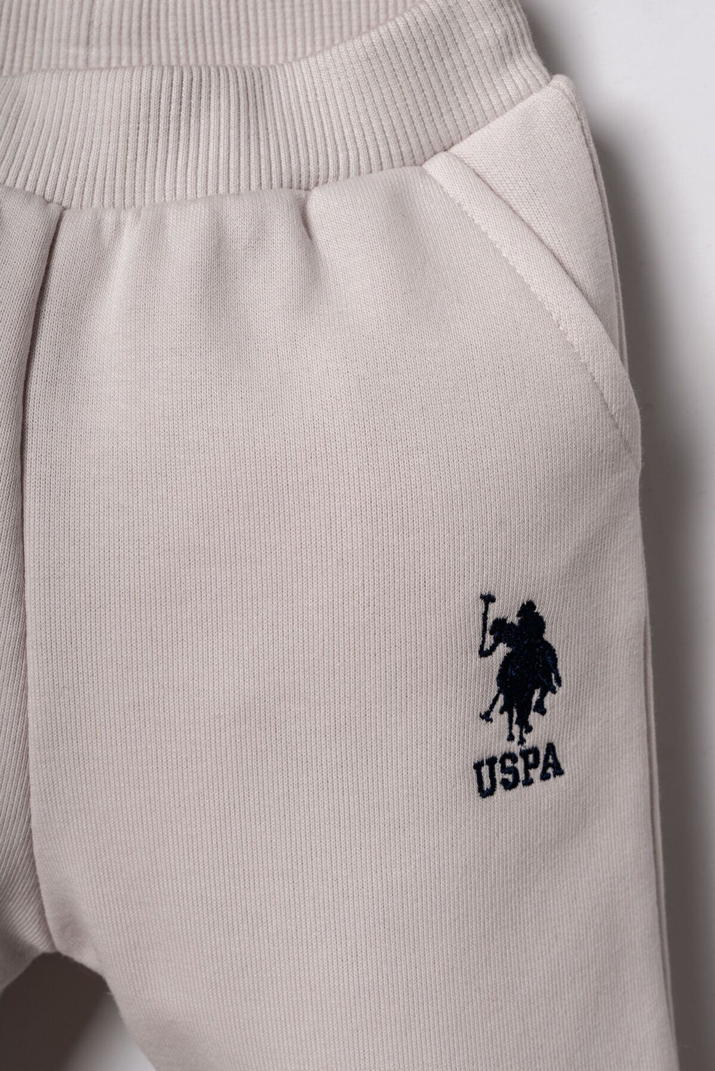 U.S. Polo Assn. Erkek Bebek Nakışlı Beyaz Uzun Kol Pijama Takım USB3169-C-V5
