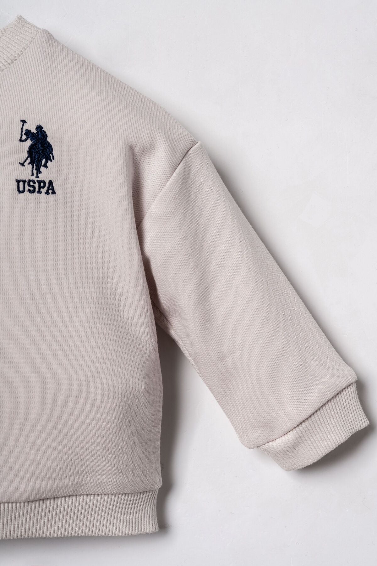 U.S. Polo Assn. Erkek Bebek Nakışlı Beyaz Uzun Kol Pijama Takım USB3169-C-V5 Ürün ikincil görseli