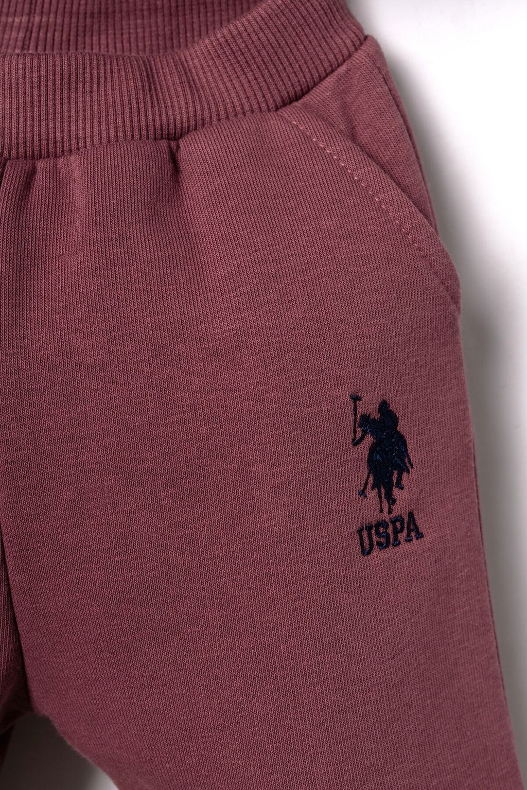 U.S. Polo Assn. Erkek Bebek Nakışlı Bordo Uzun Kol Pijama Takım USB3169-C-V4