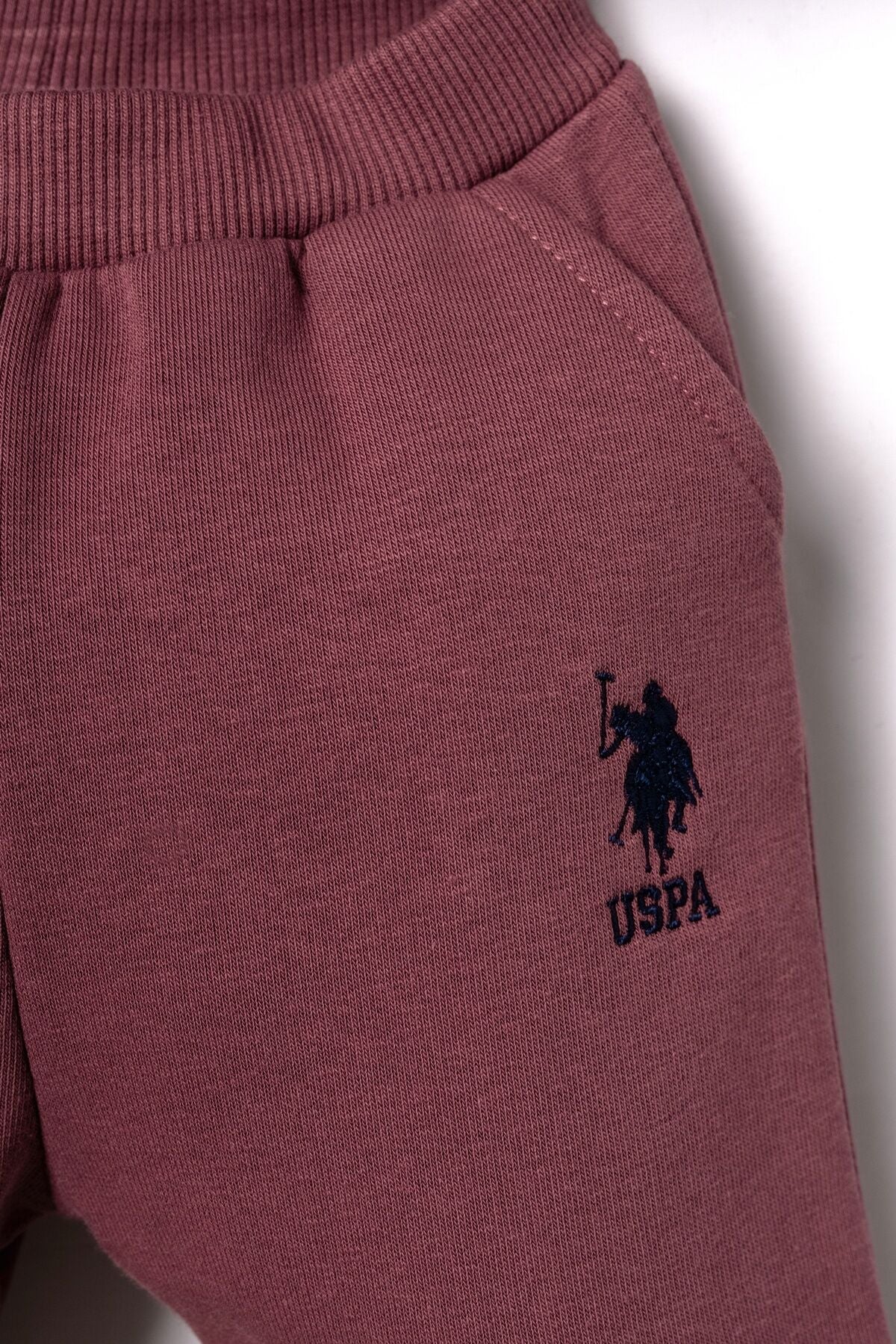 U.S. Polo Assn. Erkek Bebek Nakışlı Bordo Uzun Kol Pijama Takım USB3169-C-V4