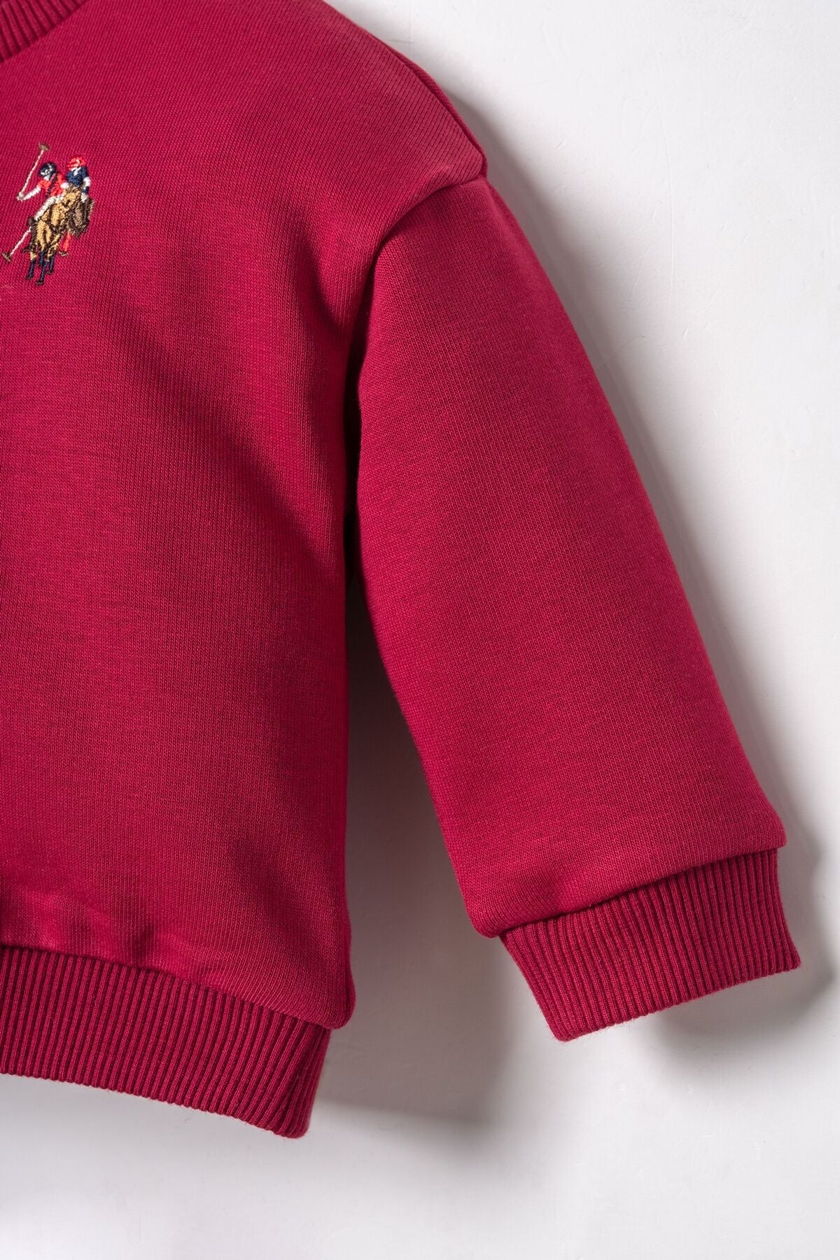 U.S. Polo Assn. Erkek Bebek Nakışlı Bordo Uzun Kol Pijama Takım USB3170-C-V1