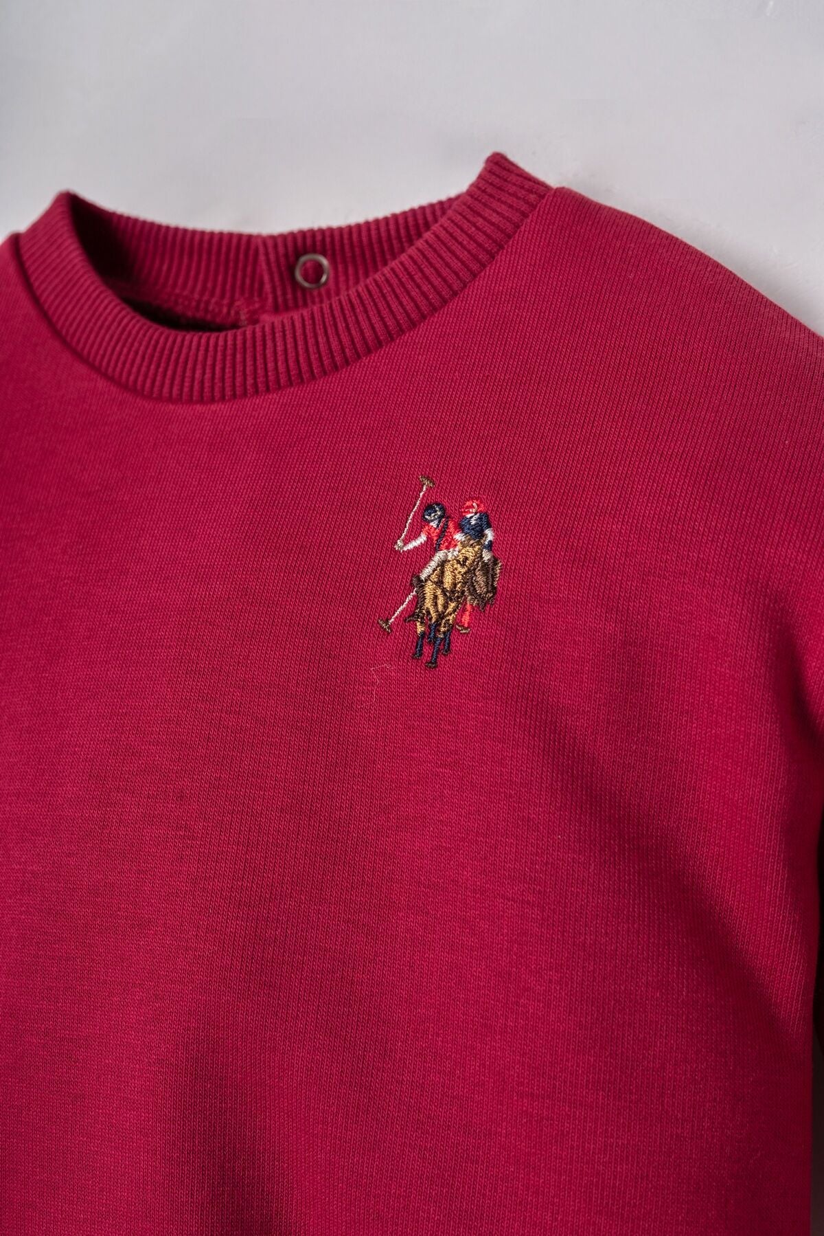 U.S. Polo Assn. Erkek Bebek Nakışlı Bordo Uzun Kol Pijama Takım USB3170-C-V1 Ürün ikincil görseli