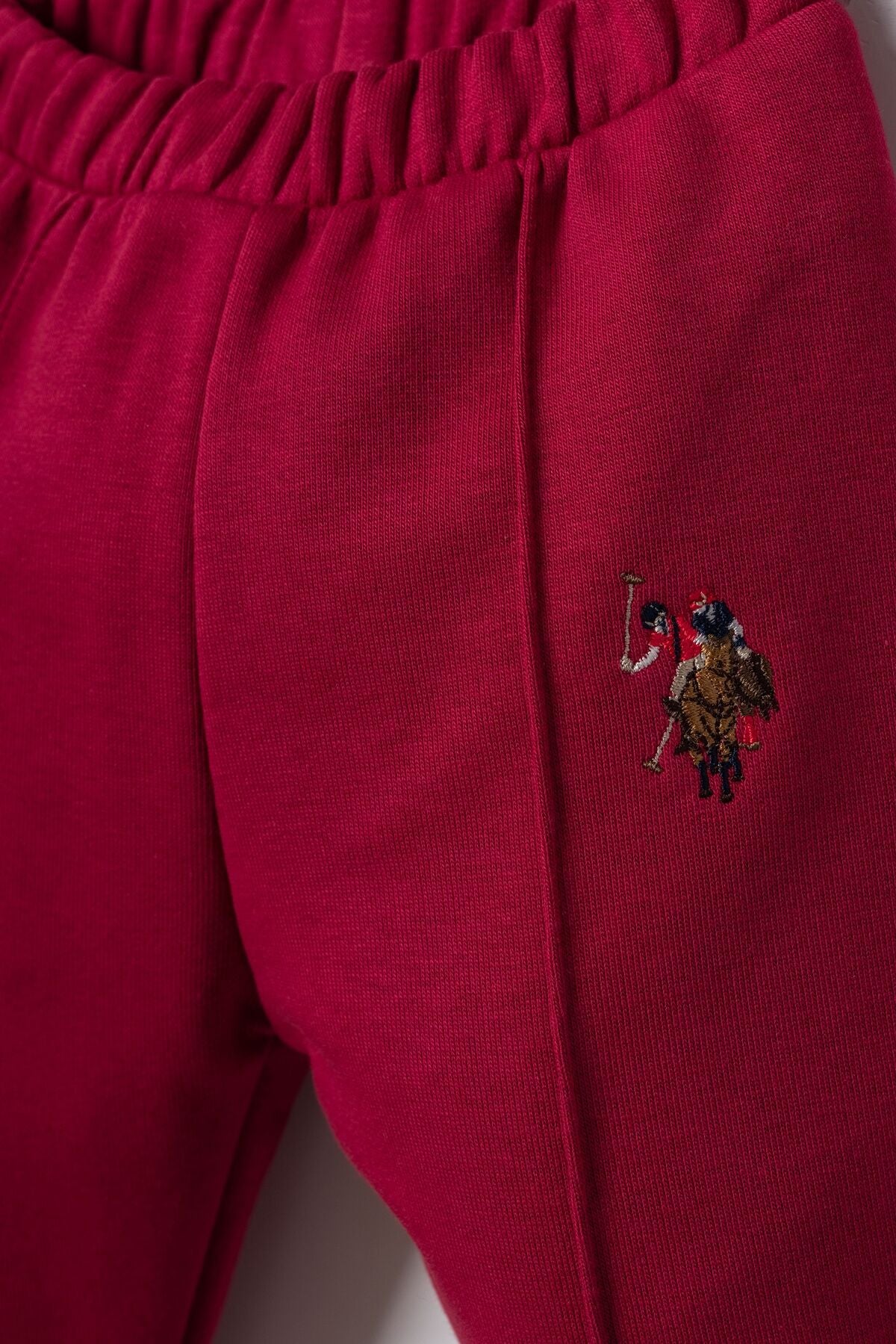 U.S. Polo Assn. Erkek Bebek Nakışlı Bordo Uzun Kol Pijama Takım USB3170-C-V1