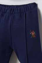 U.S. Polo Assn. Erkek Bebek Nakışlı Lacivert Uzun Kol Pijama Takım USB3170-C-V4