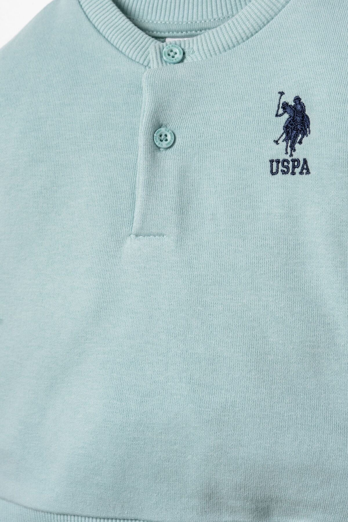 U.S. Polo Assn. Erkek Bebek Nakışlı Yeşil Uzun Kol Pijama Takım USB3169-C-V2 Ürün ikincil görseli