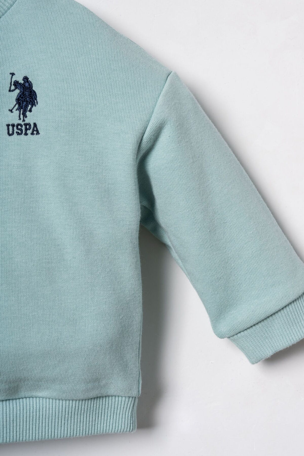 U.S. Polo Assn. Erkek Bebek Nakışlı Yeşil Uzun Kol Pijama Takım USB3169-C-V2