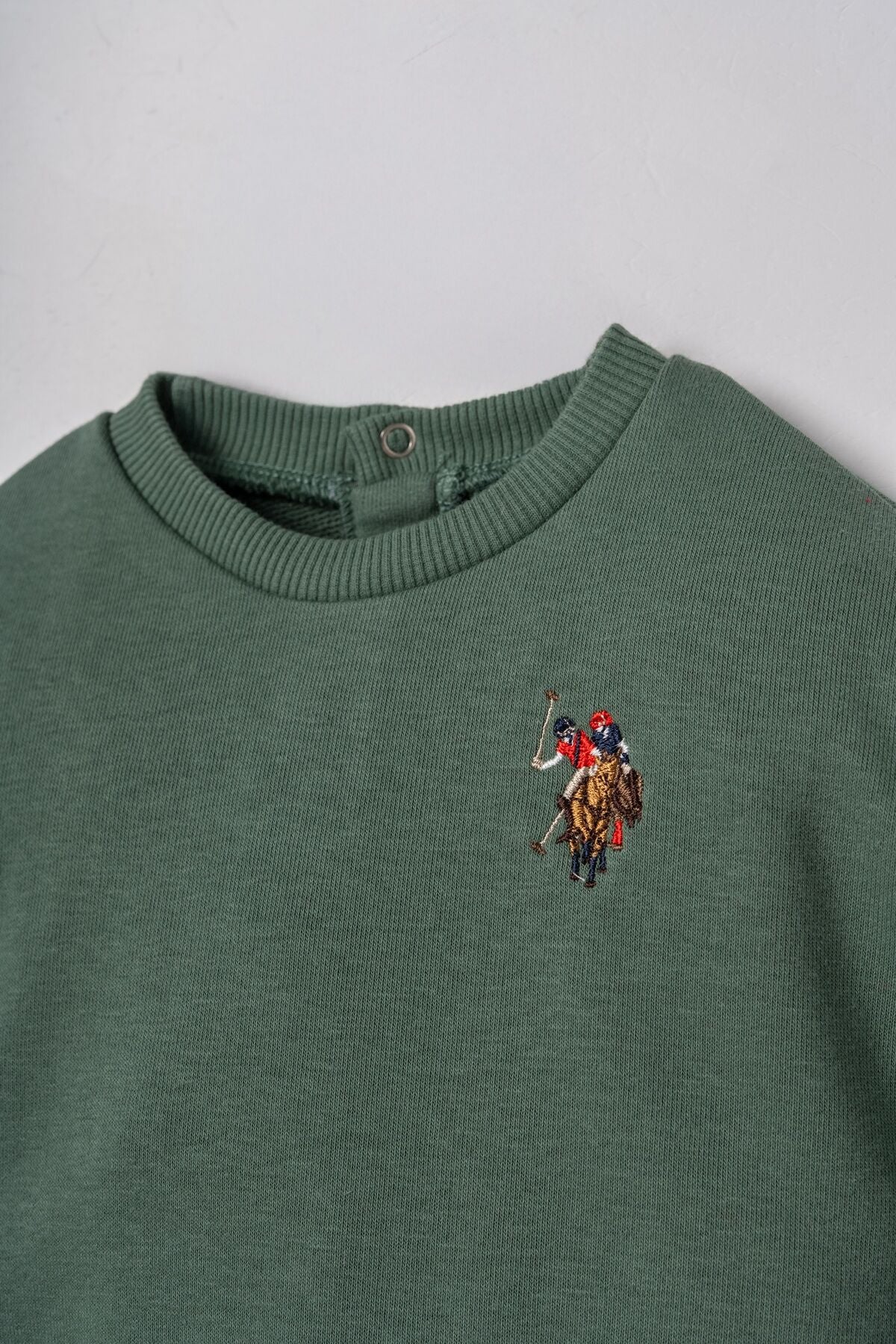 U.S. Polo Assn. Erkek Bebek Nakışlı Yeşil Uzun Kol Pijama Takım USB3170-C-V3 Ürün ikincil görseli