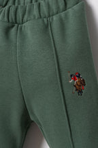 U.S. Polo Assn. Erkek Bebek Nakışlı Yeşil Uzun Kol Pijama Takım USB3170-C-V3