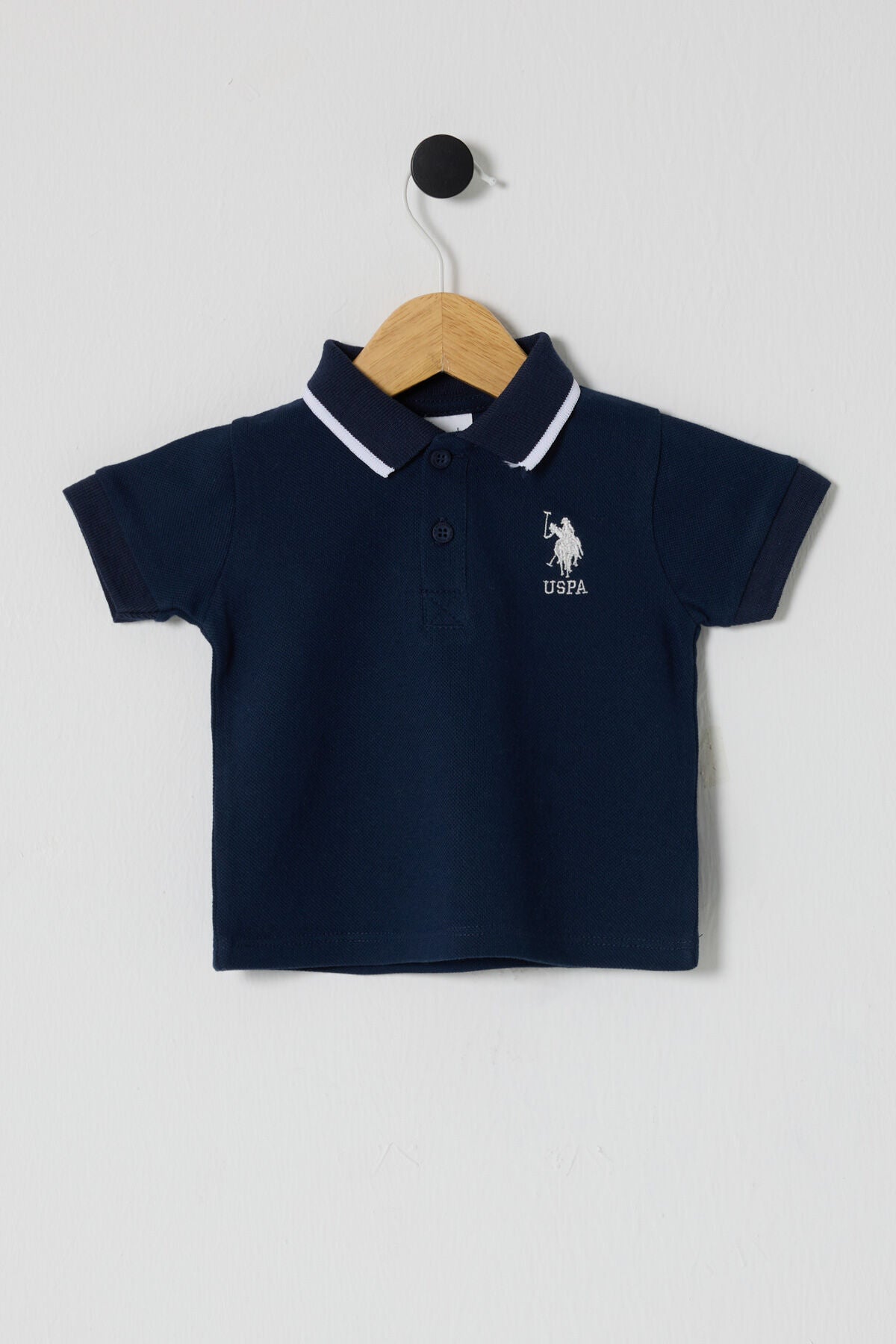U.S. Polo Assn. Erkek Bebek Polo Yaka Pigment Baskılı Yazlık Regular Fit Lacivert T-Shirt USB2511-C-V1 Ürün ana görseli
