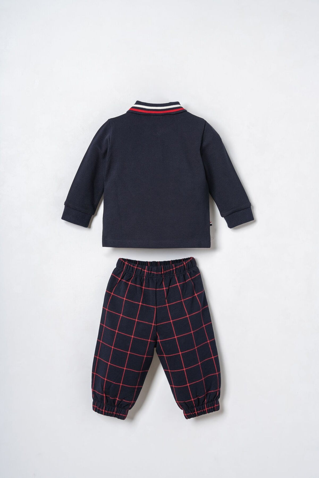 U.S. Polo Assn. Erkek Bebek Polo Yaka Lacivert Uzun Kol Pijama Takım USB3128-C-V1