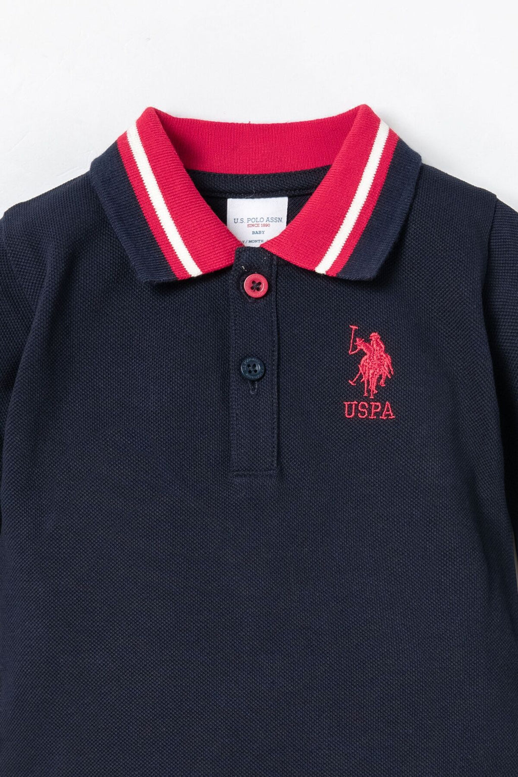 U.S. Polo Assn. Erkek Bebek Polo Yaka Lacivert Uzun Kol Pijama Takım USB3135-C-V1