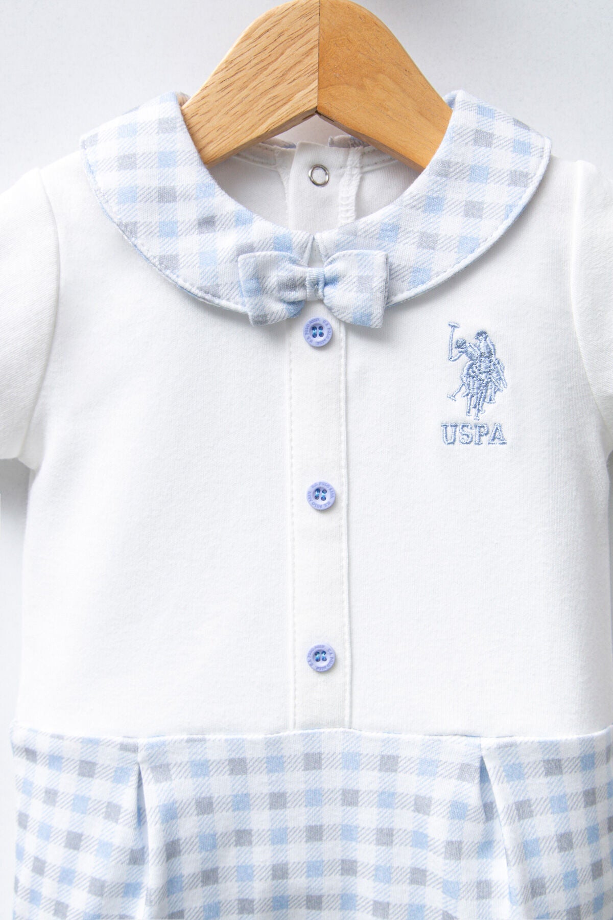 U.S. Polo Assn. Erkek Bebek Beyaz Tulum Ürün ikincil görseli