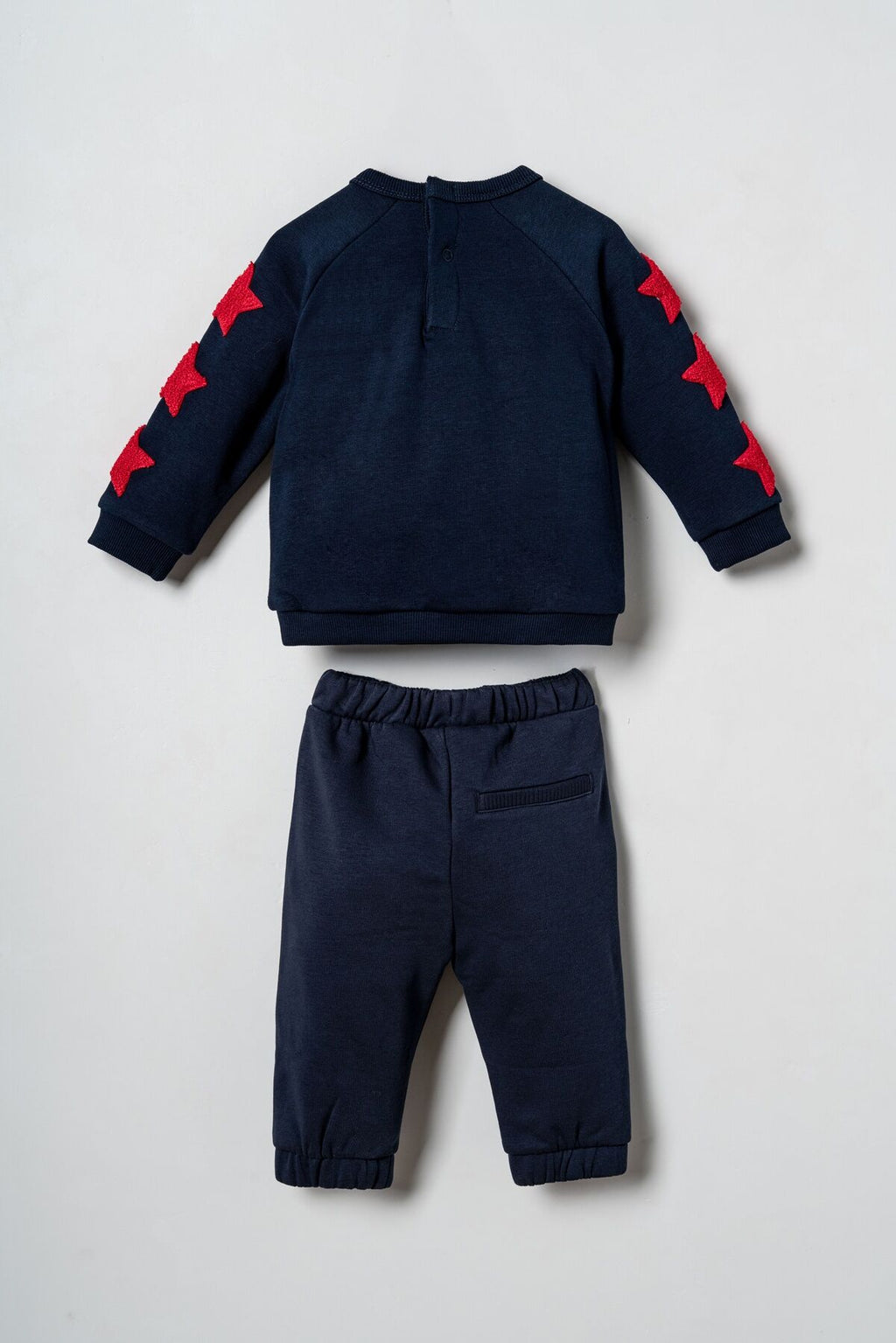 U.S. Polo Assn. Erkek Bebek Star Patches Lacivert Uzun Kol Pijama Takım USB3138-C-V1
