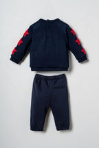 U.S. Polo Assn. Erkek Bebek Star Patches Lacivert Uzun Kol Pijama Takım USB3138-C-V1