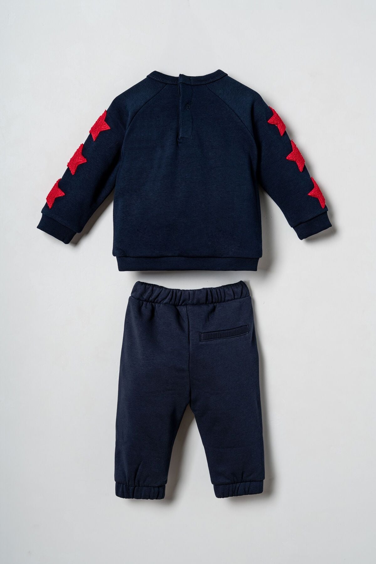 U.S. Polo Assn. Erkek Bebek Star Patches Lacivert Uzun Kol Pijama Takım USB3138-C-V1