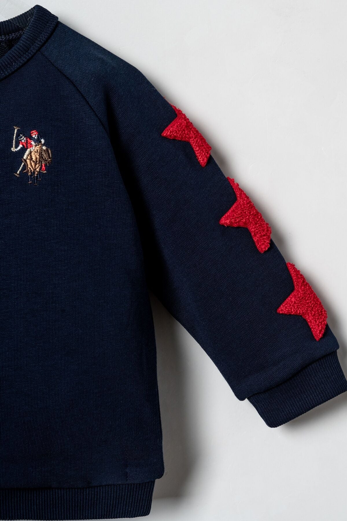 U.S. Polo Assn. Erkek Bebek Star Patches Lacivert Uzun Kol Pijama Takım USB3138-C-V1
