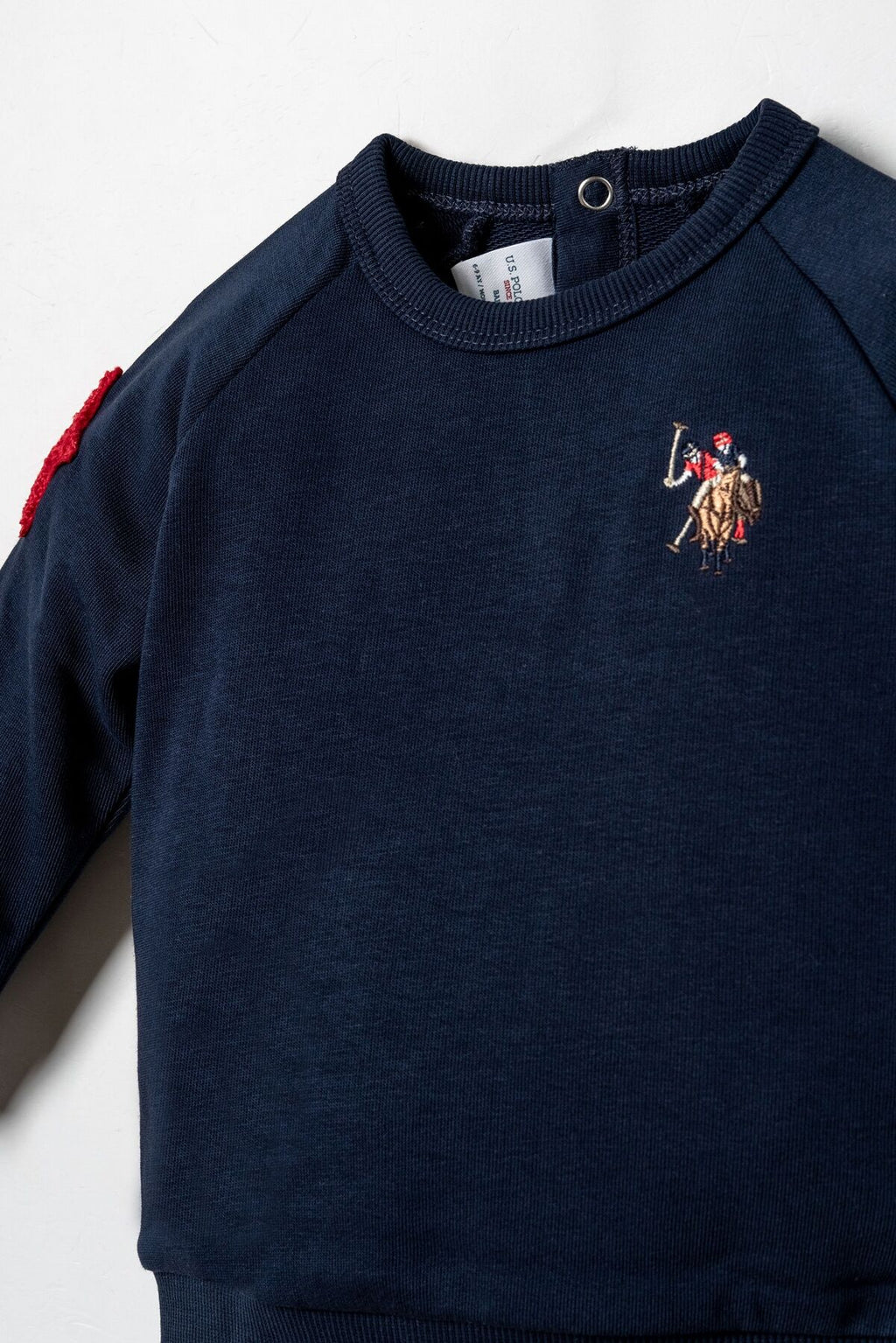 U.S. Polo Assn. Erkek Bebek Star Patches Lacivert Uzun Kol Pijama Takım USB3138-C-V1