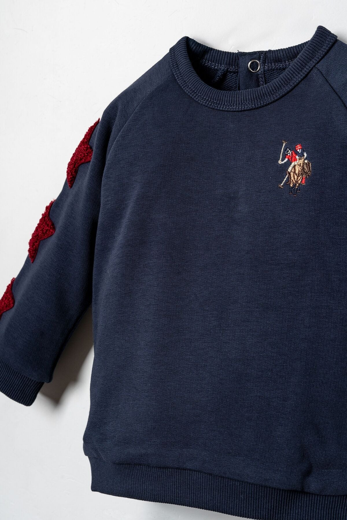U.S. Polo Assn. Erkek Bebek Star Patches Mavi Uzun Kol Pijama Takım USB3138-C-V3 Ürün ikincil görseli
