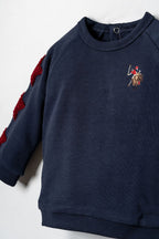 U.S. Polo Assn. Erkek Bebek Star Patches Mavi Uzun Kol Pijama Takım USB3138-C-V3