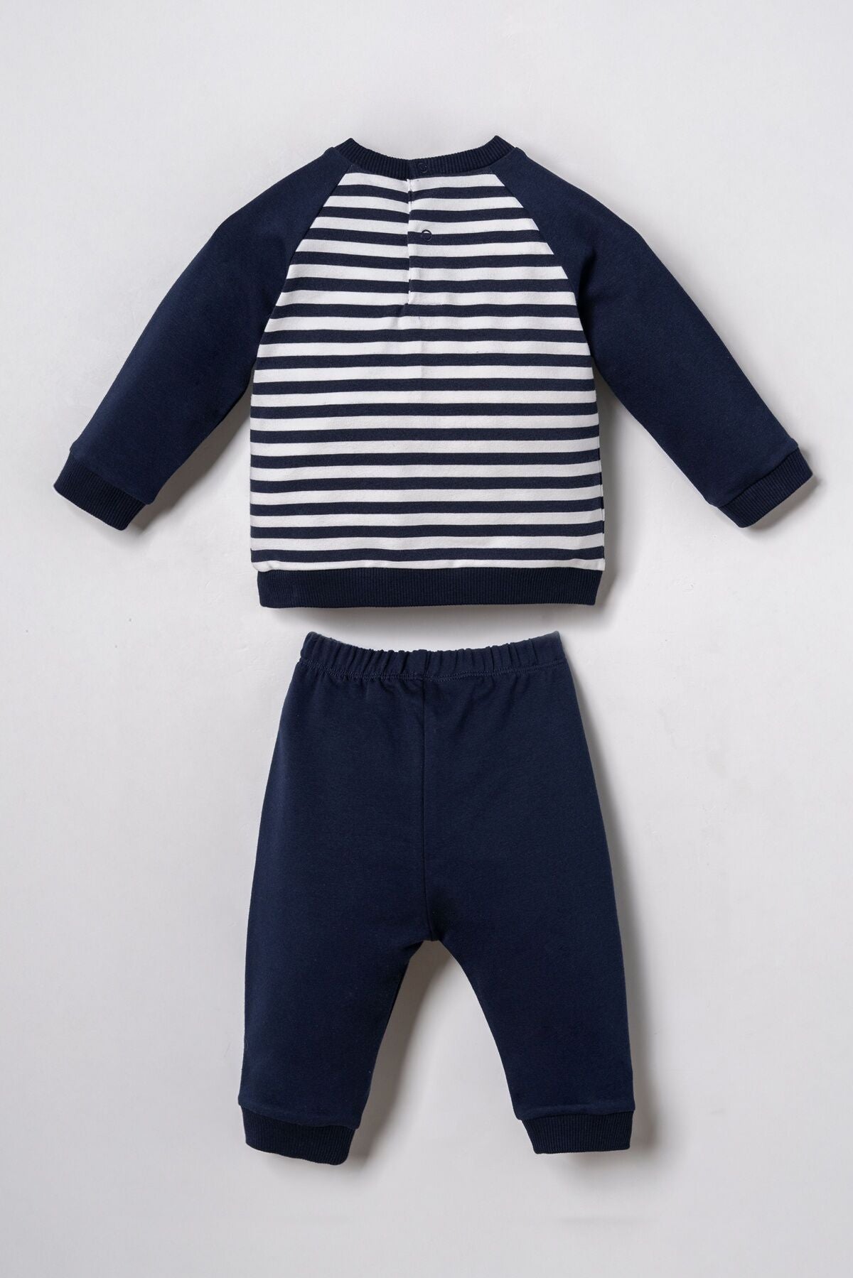 U.S. Polo Assn. Erkek Bebek Stripes Lacivert Uzun Kol Pijama Takım USB3164-C-V1