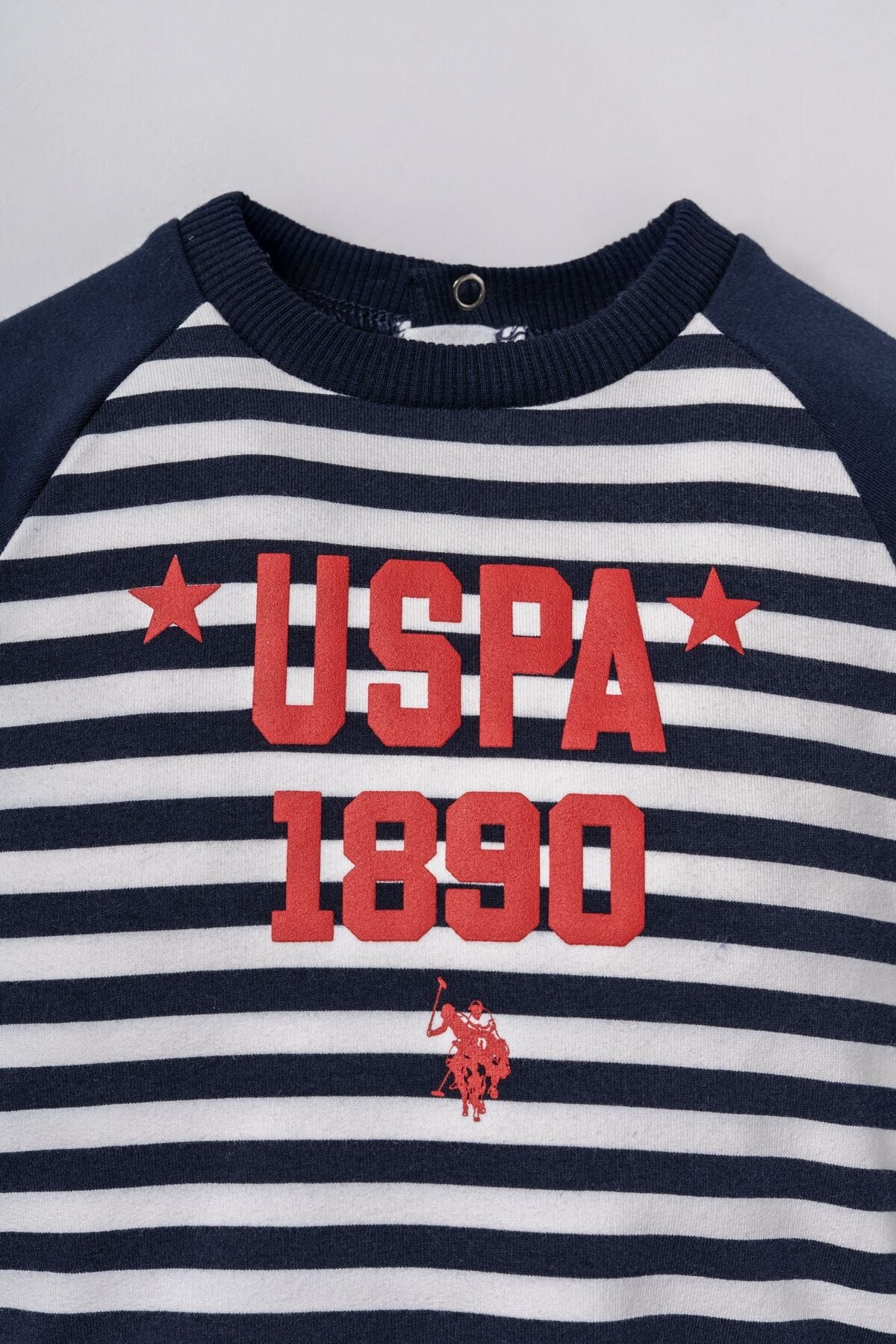 U.S. Polo Assn. Erkek Bebek Stripes Lacivert Uzun Kol Pijama Takım USB3164-C-V1 Ürün ikincil görseli
