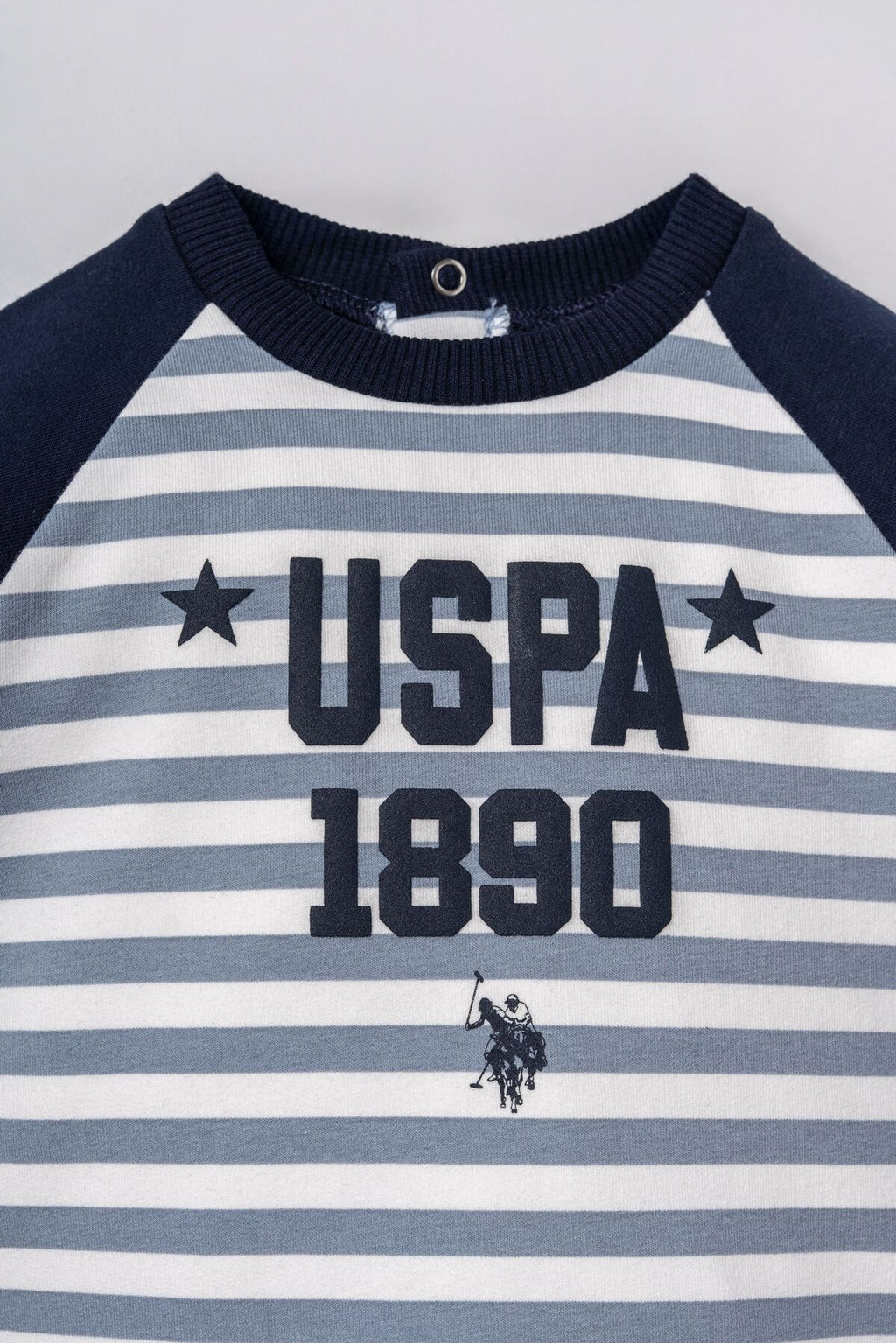 U.S. Polo Assn. Erkek Bebek Stripes Yeşil Uzun Kol Pijama Takım USB3164-C-V2