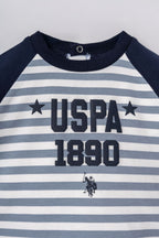U.S. Polo Assn. Erkek Bebek Stripes Yeşil Uzun Kol Pijama Takım USB3164-C-V2