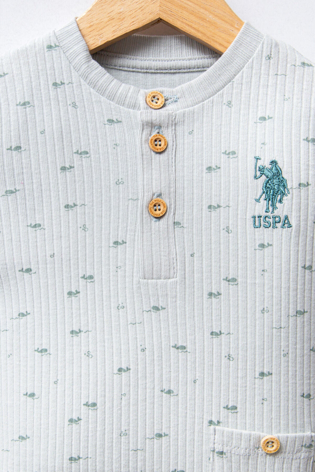 U.S. Polo Assn. Erkek Bebek Yeşil Tulum Ürün ikincil görseli