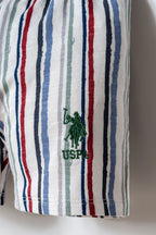 U.S. Polo Assn. Erkek Bebek Bisiklet Yaka Nakışlı Yazlık Regular Fit Yeşil Bebek Takımı USB2880-C-V1